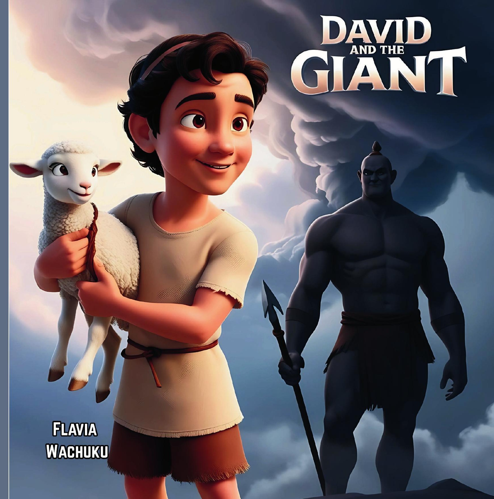 Cover of David and The Giant — a Bible story for young readers by Flavia Wachuku