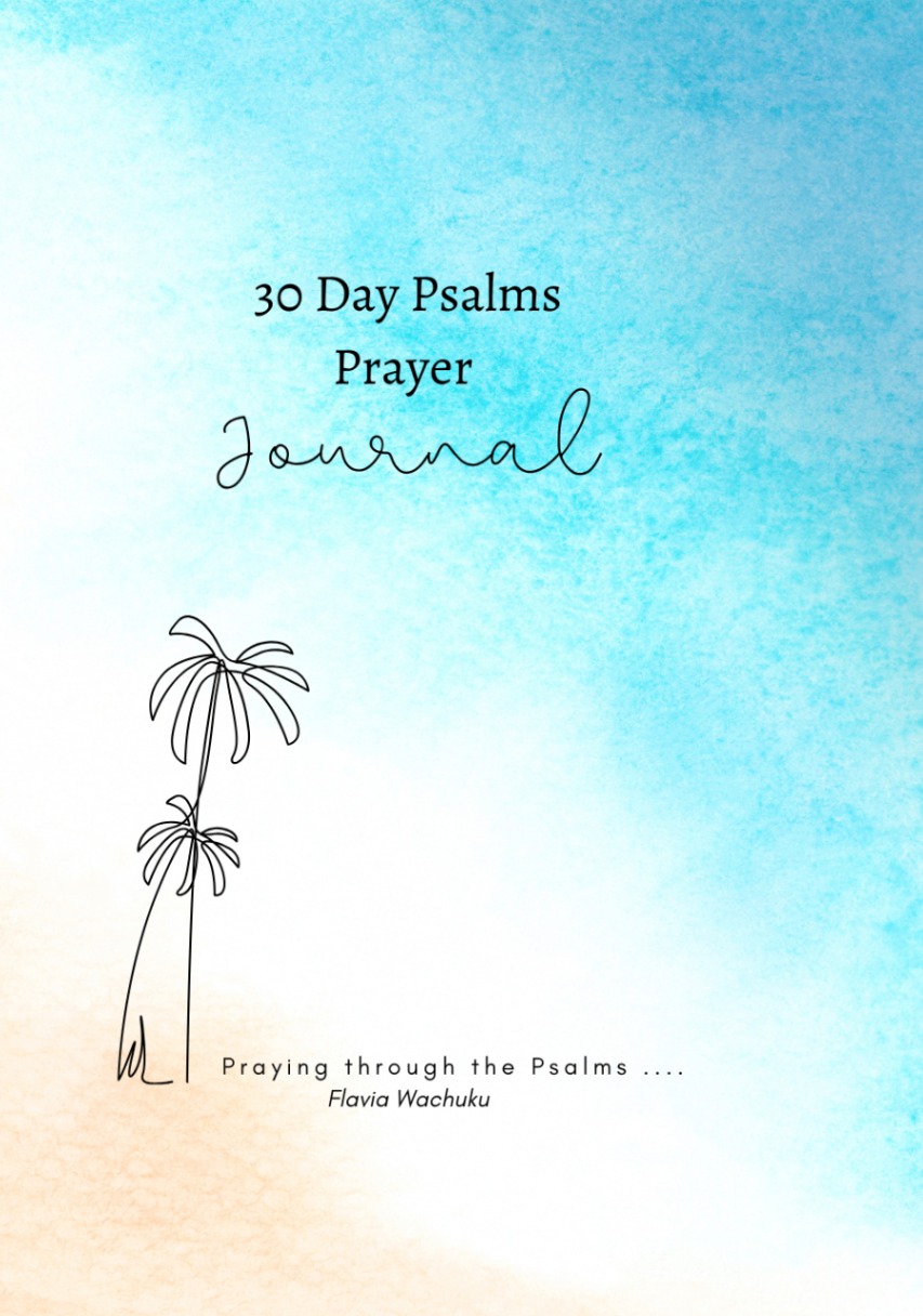 Cover of the 30 Day Psalms Prayer Journal by Flavia Wachuku
