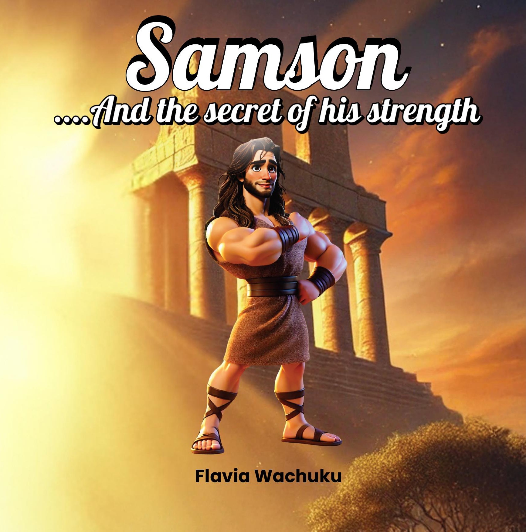 Cover of Samson and the Secret of His Strength — a Bible story for young readers by Flavia Wachuku
